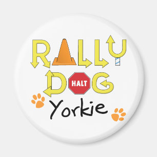 Yorkie Rally Dog Magnet