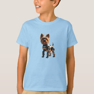 Yorkie Robot Kid's T-Shirt