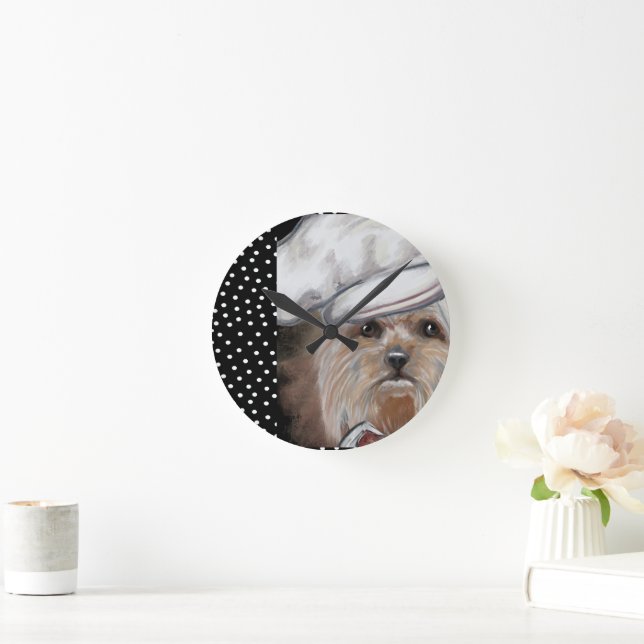 Yorkie Round Clock (Home)