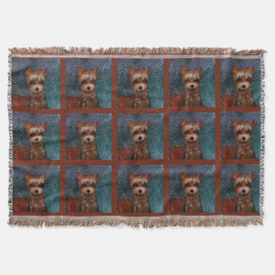 YORKIE THROW BLANKET