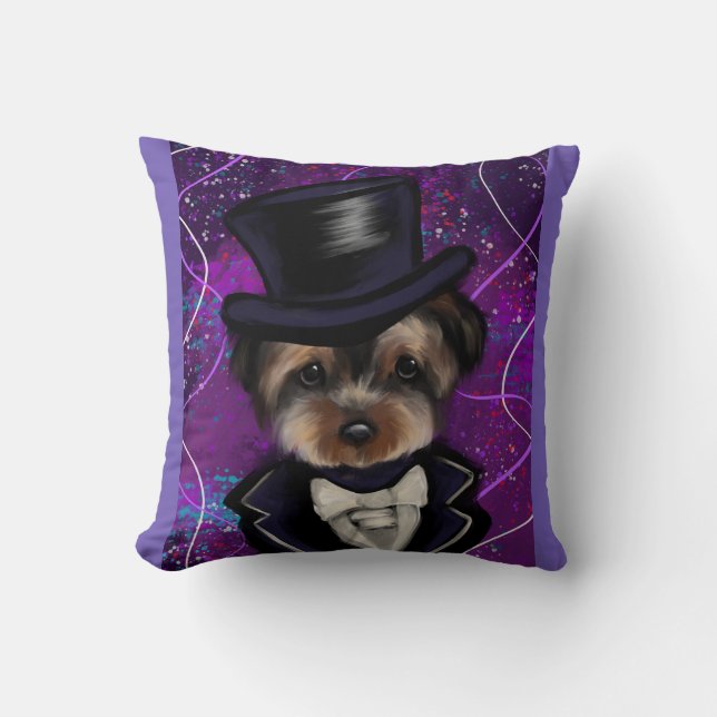 YORKIE           THROW PILLOW (Front)