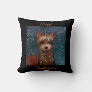 YORKIE THROW PILLOW