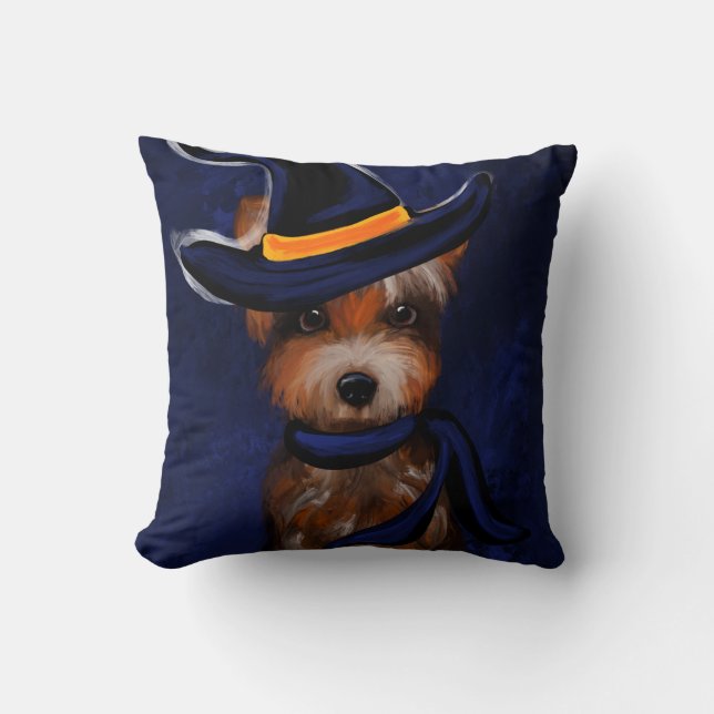 YORKIE         THROW PILLOW (Front)