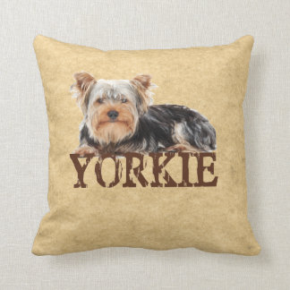 Yorkie Throw Pillow
