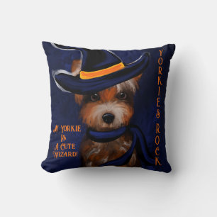 YORKIE THROW PILLOW