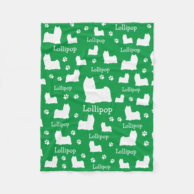 Yorkie Yorkshire Dog Personalized Dog Blanket (Front)