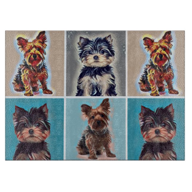 Yorkie Yorkshire Terrier Cutting Board (Front)
