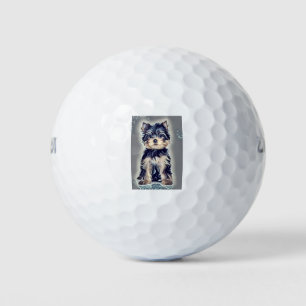Yorkie Yorkshire Terrier Dog Golf Balls