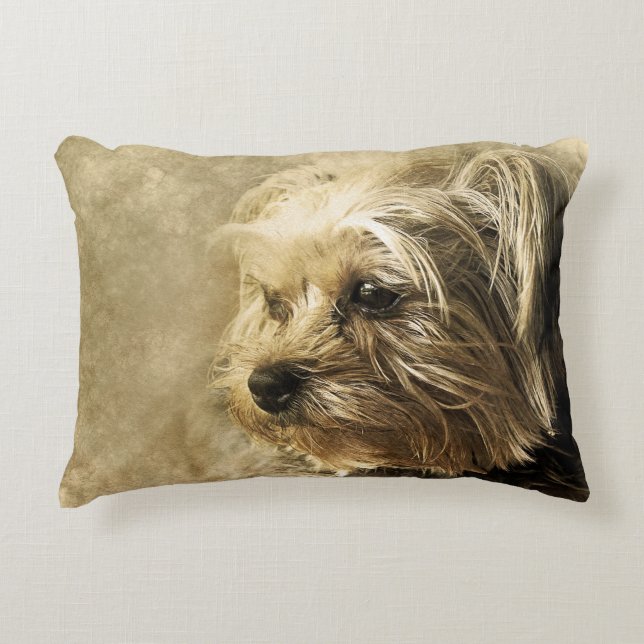 Yorkie Yorkshire Terrier Dog Puppy Pet Pillow (Front)