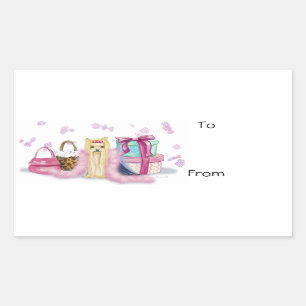 Yorkie Yorkshire Terrier Dress Up Sticker