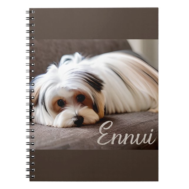 Yorkie, Yorkshire Terrier, Experiencing Ennui Notebook (Front)