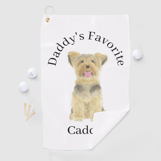 Yorkie Yorkshire Terrier Golf Towel (InSitu)
