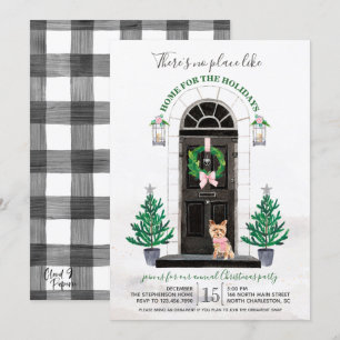 Yorkie Yorkshire Terrier Holiday Party Invitation