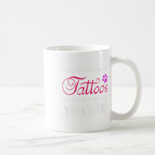 Yorkiepoo Dog Lover Tattoo Funny Dog Mom Gift Idea Coffee Mug