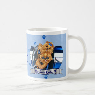 Yorkies Rule!! Pawprint #1 Mom Mug