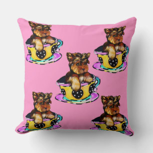 YORKIES THROW PILLOW