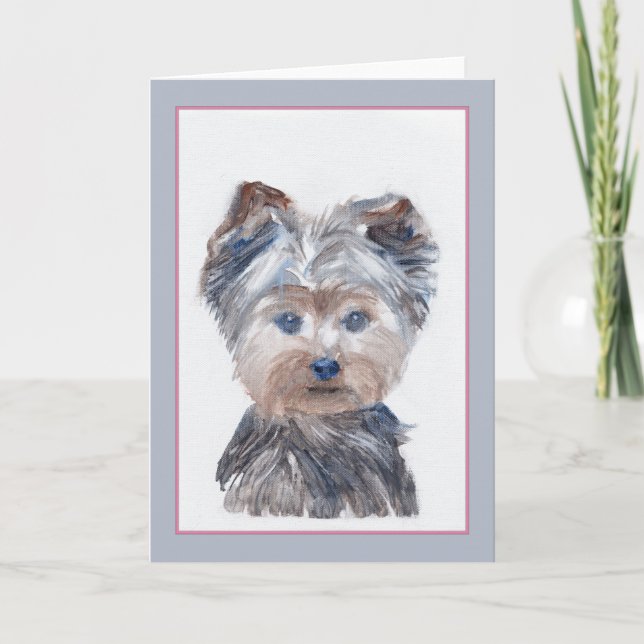 Yorkipoo Greeting Card (Front)