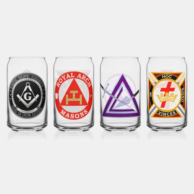 Yorkrite Masons Glass Set (Front)
