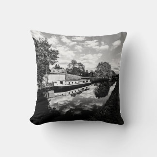 Yorkshire canal Throw Pillow