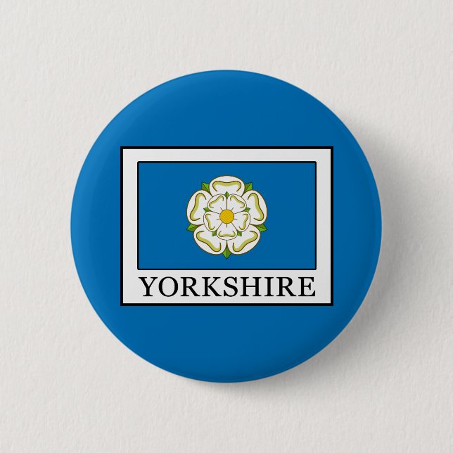 Yorkshire County England 2 Inch Round Button (Front)