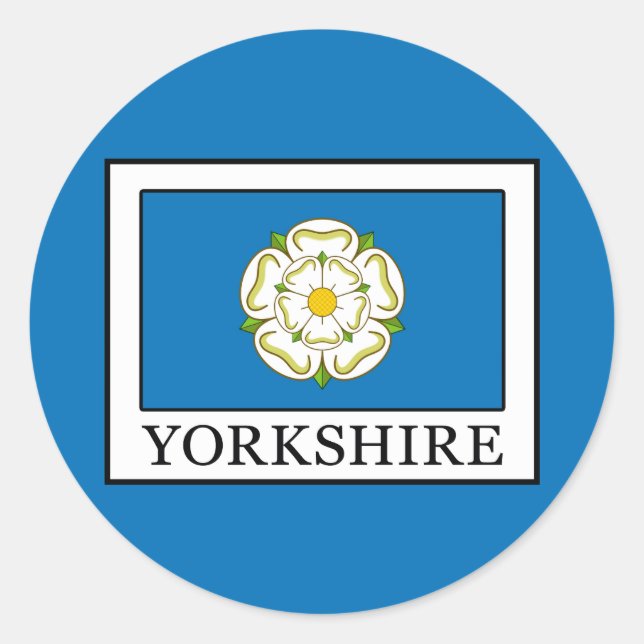 Yorkshire County England Classic Round Sticker (Front)