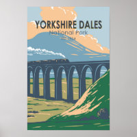 Yorkshire Dales National Park England Vintage