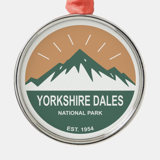 Yorkshire Dales National Park Metal Ornament (Front)