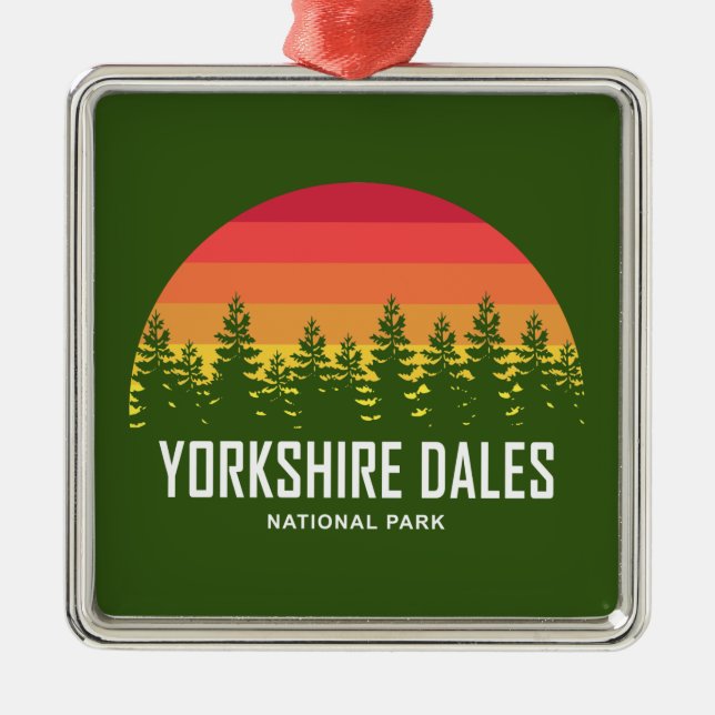 Yorkshire Dales National Park Metal Ornament (Front)
