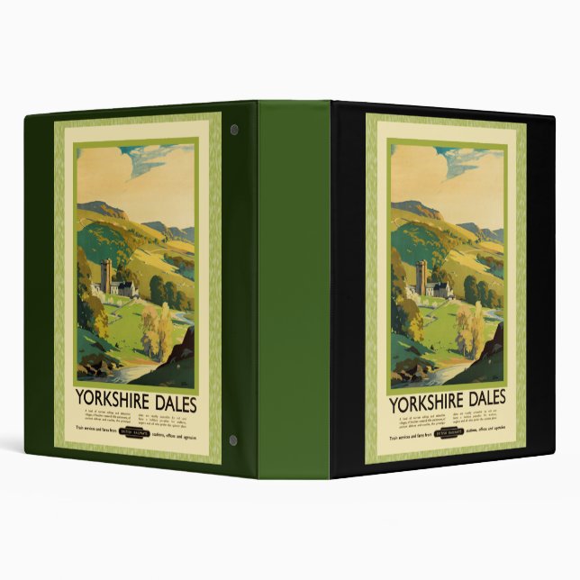 Yorkshire Dales Travel Poster Postcard Binder (Background)