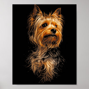 Yorkshire Dog Gift Lover for Men Women Dog Mom Dad Poster