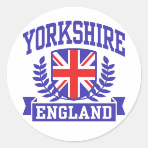 Yorkshire England Classic Round Sticker