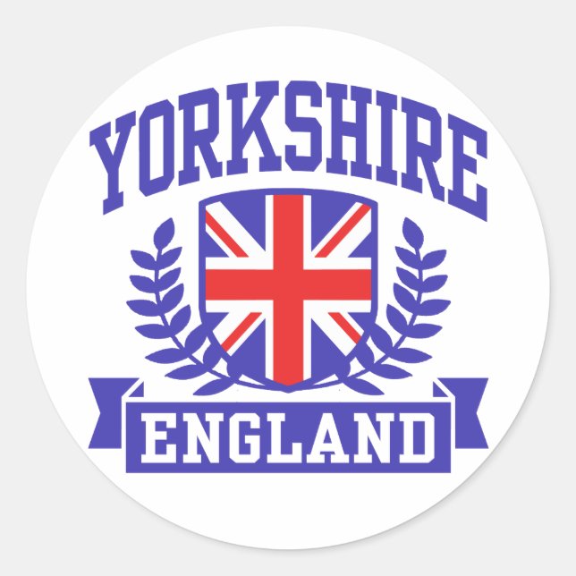 Yorkshire England Classic Round Sticker (Front)