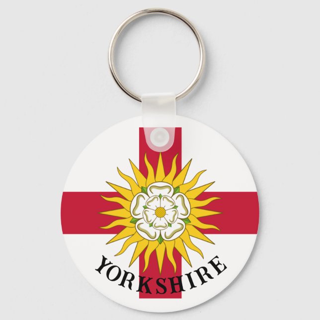 Yorkshire, England Vintage Keychain (Front)