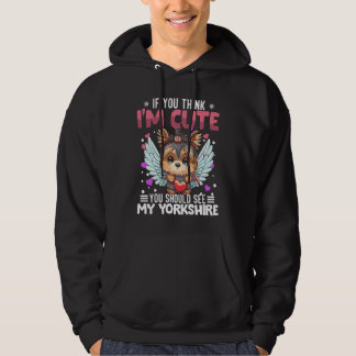 Yorkshire Heart Valentine's Day Animal For Womens Hoodie