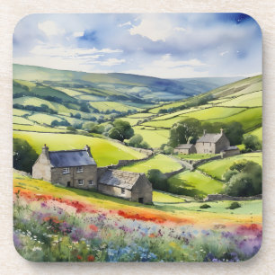 "Yorkshire Meadowsong" Landscape Yorkshire Dales Coaster