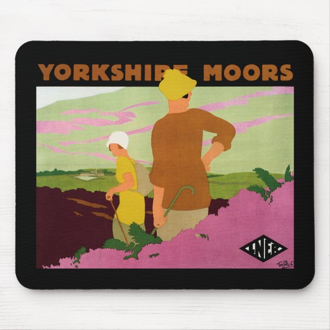 Yorkshire Moors Mouse Pad (Front)