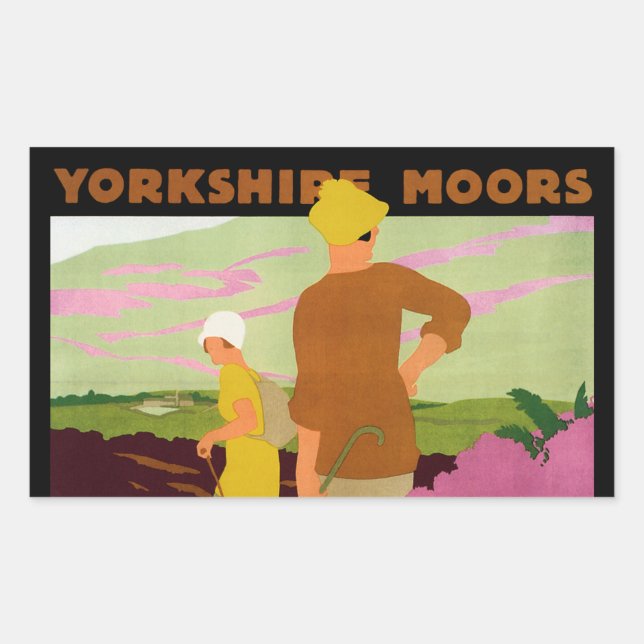 Yorkshire Moors Sticker (Front)