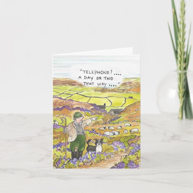 Yorkshire sheep farmer card (Front)