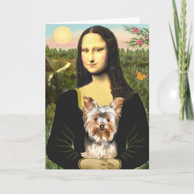 Yorkshire Terrier 17 - Mona Lisa Card (Front)