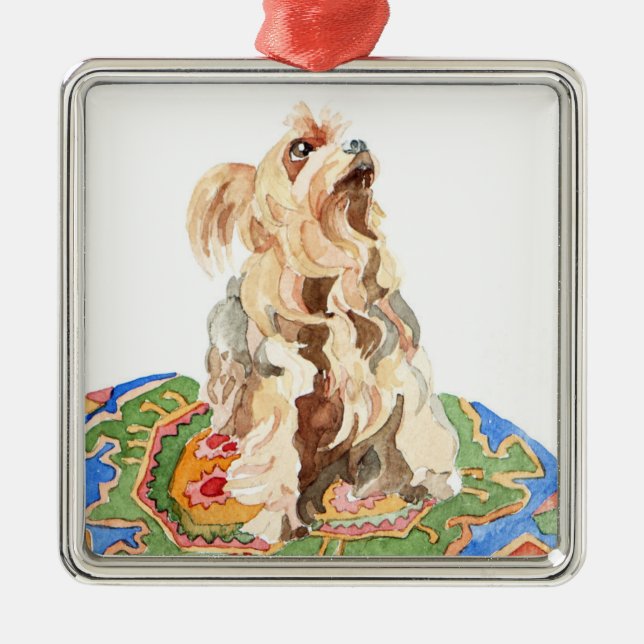 Yorkshire terrier 2012 metal ornament (Front)