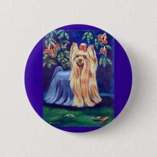 Yorkshire Terrier 2 Inch Round Button