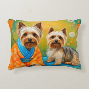 YORKSHIRE TERRIER-4 ACCENT PILLOW