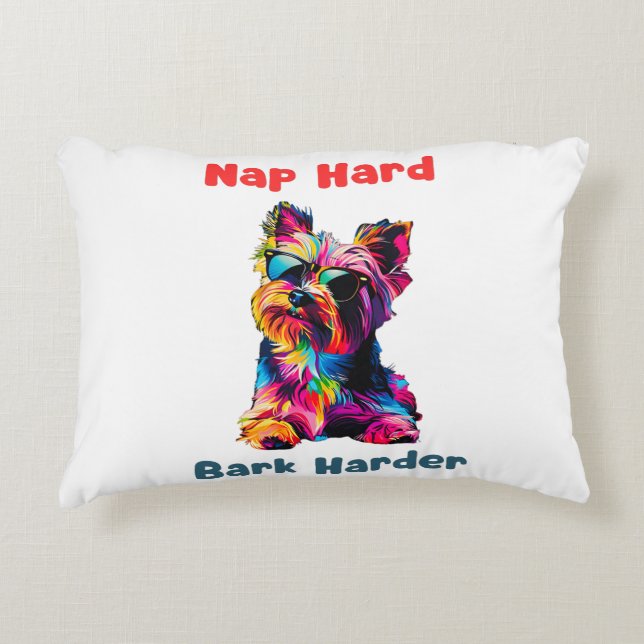 Yorkshire Terrier Accent Pillow (Front)