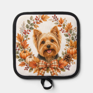 Yorkshire Terrier Autumn Pot Holder