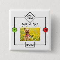Yorkshire Terrier Barking Logic Custom Name Photo