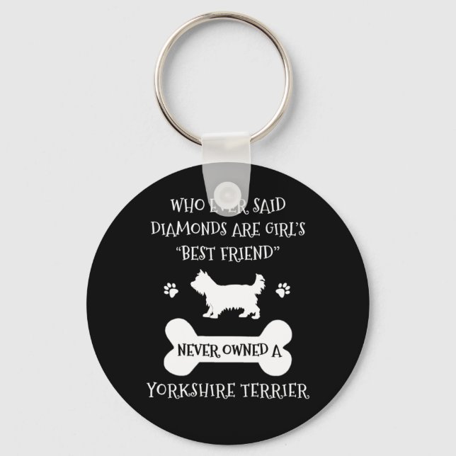 Yorkshire Terrier Best Friend Keychain (Front)