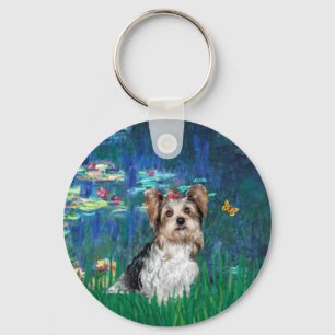 Yorkshire Terrier (Biewer) - Lilies 5 Keychain
