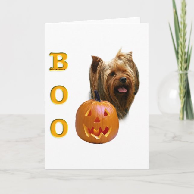 Yorkshire Terrier Boo Card (Front)