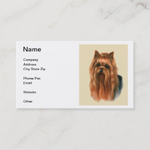 Yorkshire Terrier Business Card