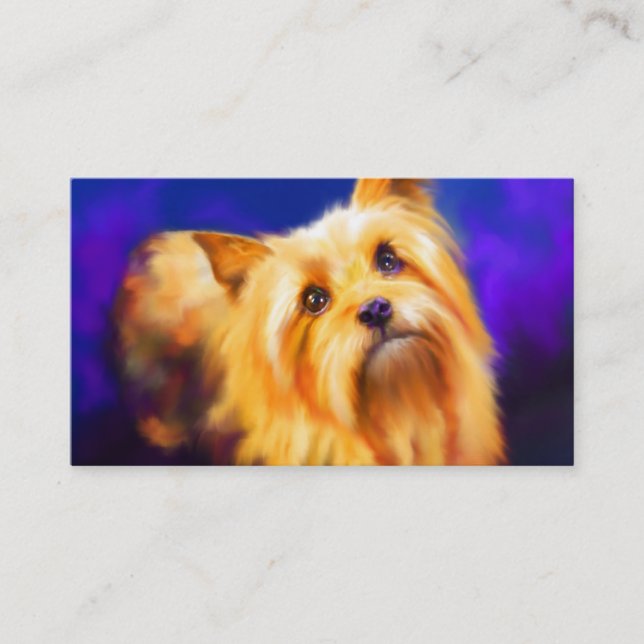 Yorkshire Terrier Business Cards (Front)